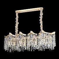 Люстра подвесная хрустальная Моника CL308202 Citilux прозрачная на 15 ламп, основание золотое в стиле современный классический Люстра подвесная хрустальная Моника CL308202 Citilux прозрачная на 15 ламп, основание золотое в стиле современный классический